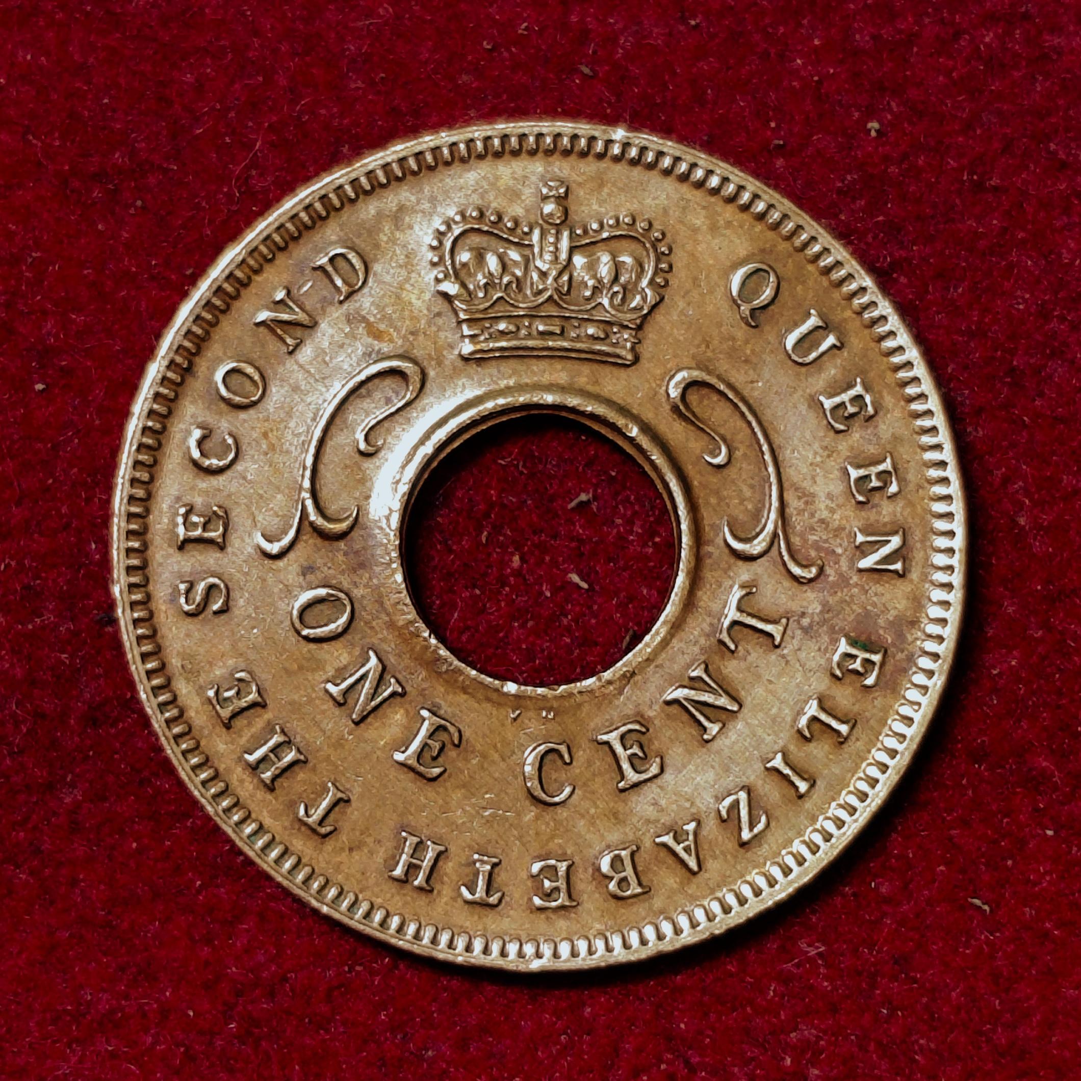 East Africa 1 Cent Elizabeth II 1955 Coin