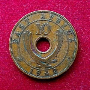 East Africa 10 Cents George VI 1942 Coin
