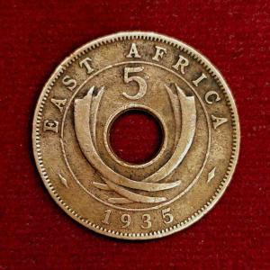 East Africa 5 Cents George VI 1943 Coin
