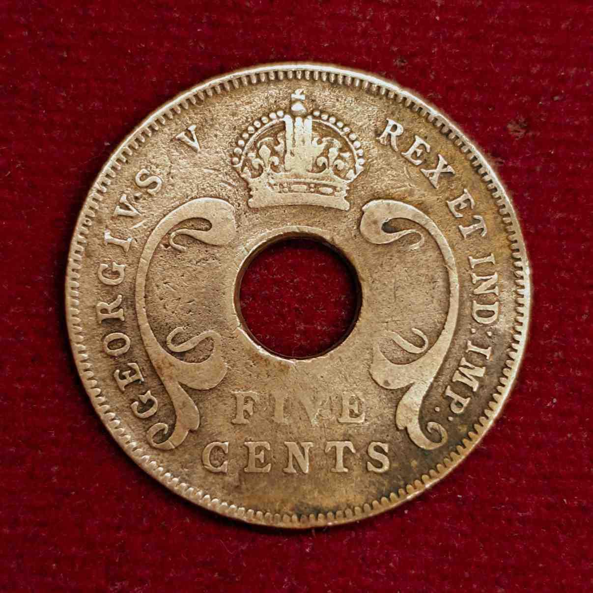 East Africa 5 Cents George VI 1943 Coin