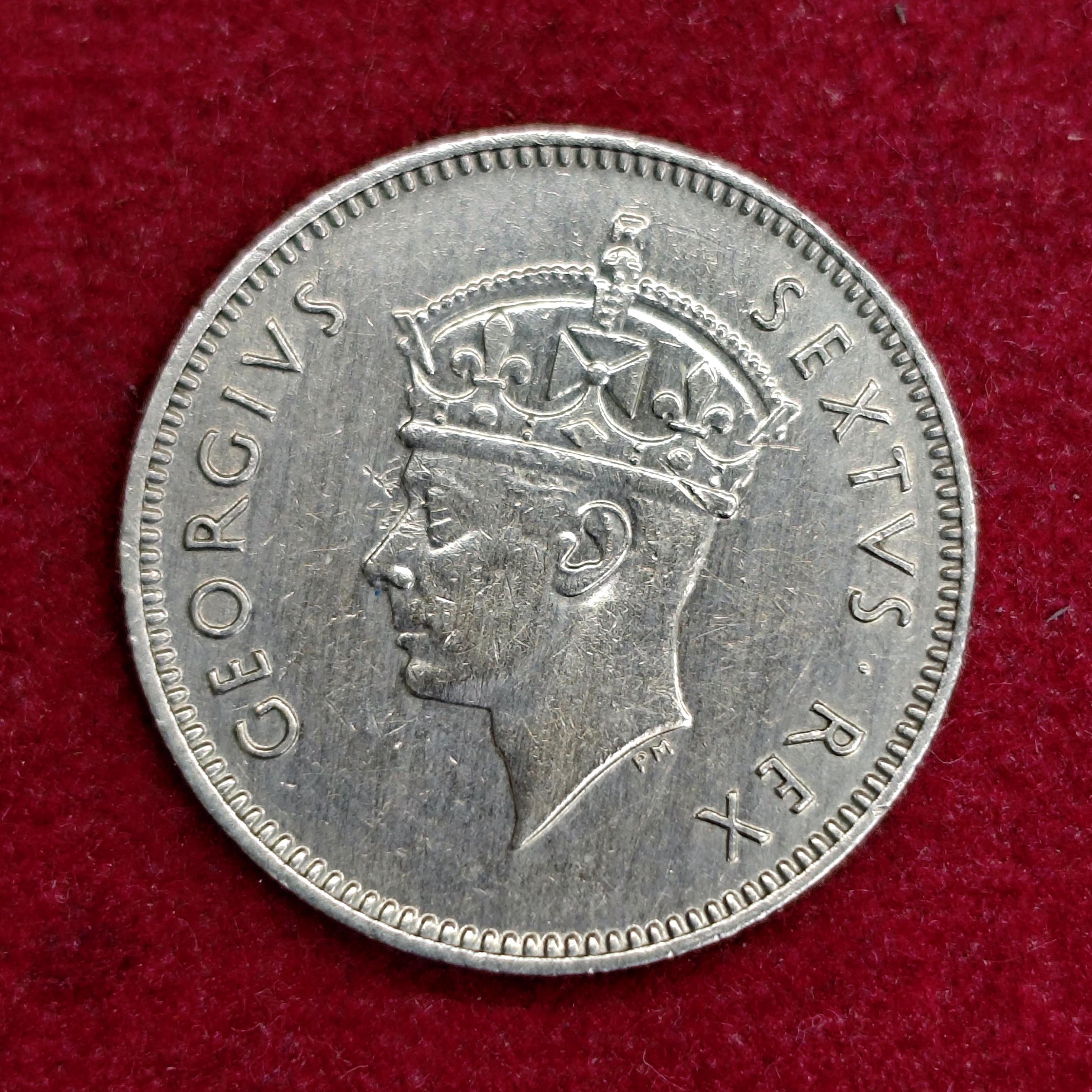 East Africa 50 Cents Elizabeth II 1948 Coin