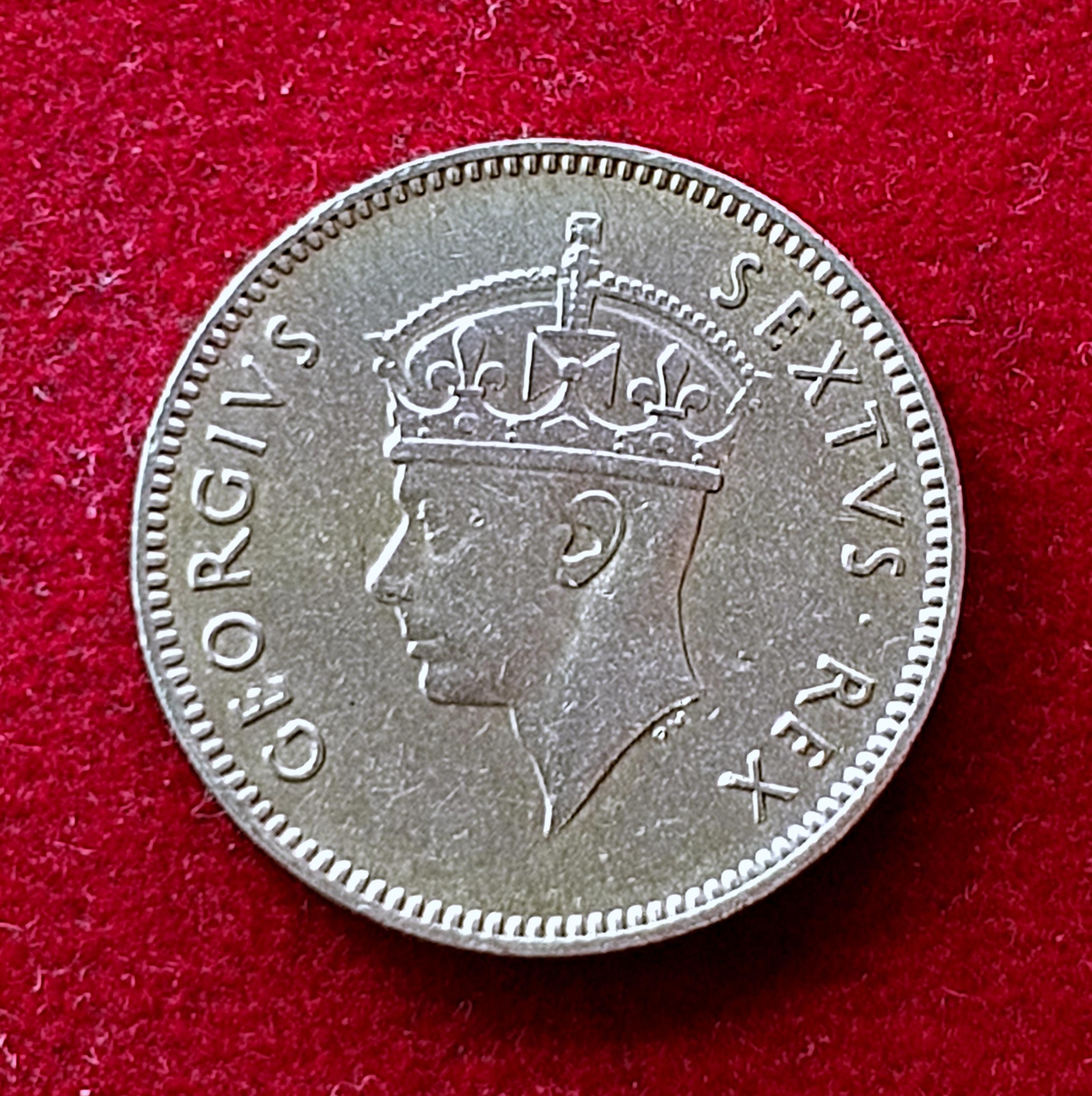 East Africa 50 Cents George VI 1948 Coin