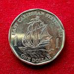 Eastern Caribbean States 1 Dollar – Queen Elizabeth II 4th portrait 2015 Coin