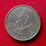 Eastern Caribbean States 25 Cents Elizabeth II 2002 Coin