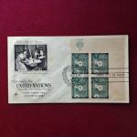 FDC :- 1958 United Nations honoring the United Nations Economic and Social Council (4v Stamps)