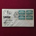 FDC :- 1959 United Nations commemorating the General Assembly (4 Stamps - 8 Cents)