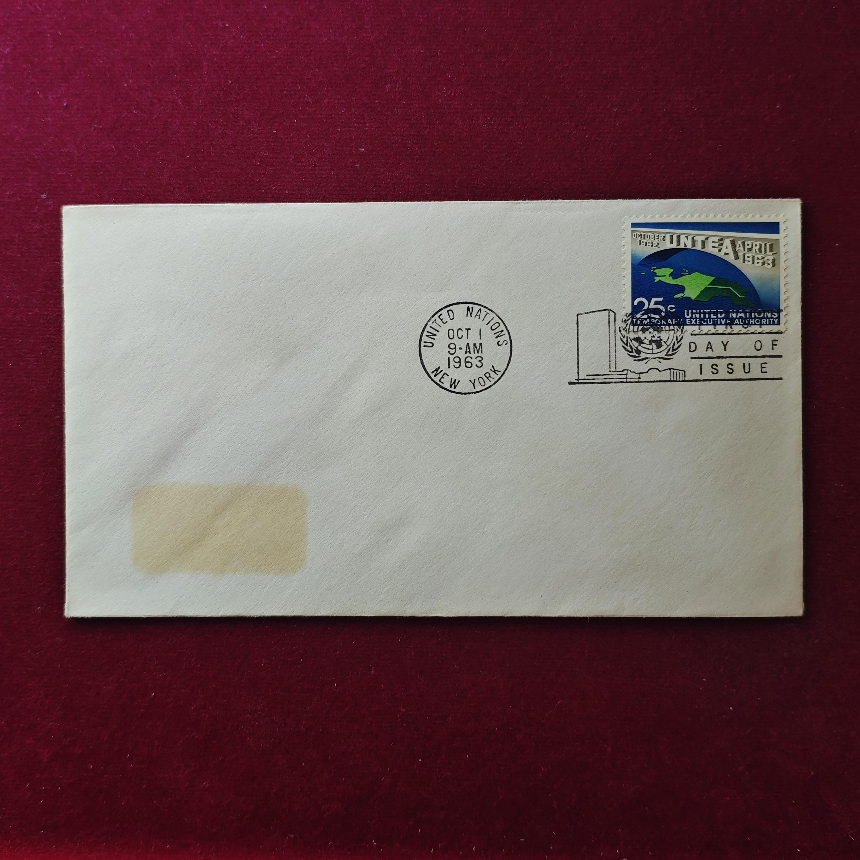 FDC :-1963 United Nations Temporary Executive Authority (UNTEA) New York