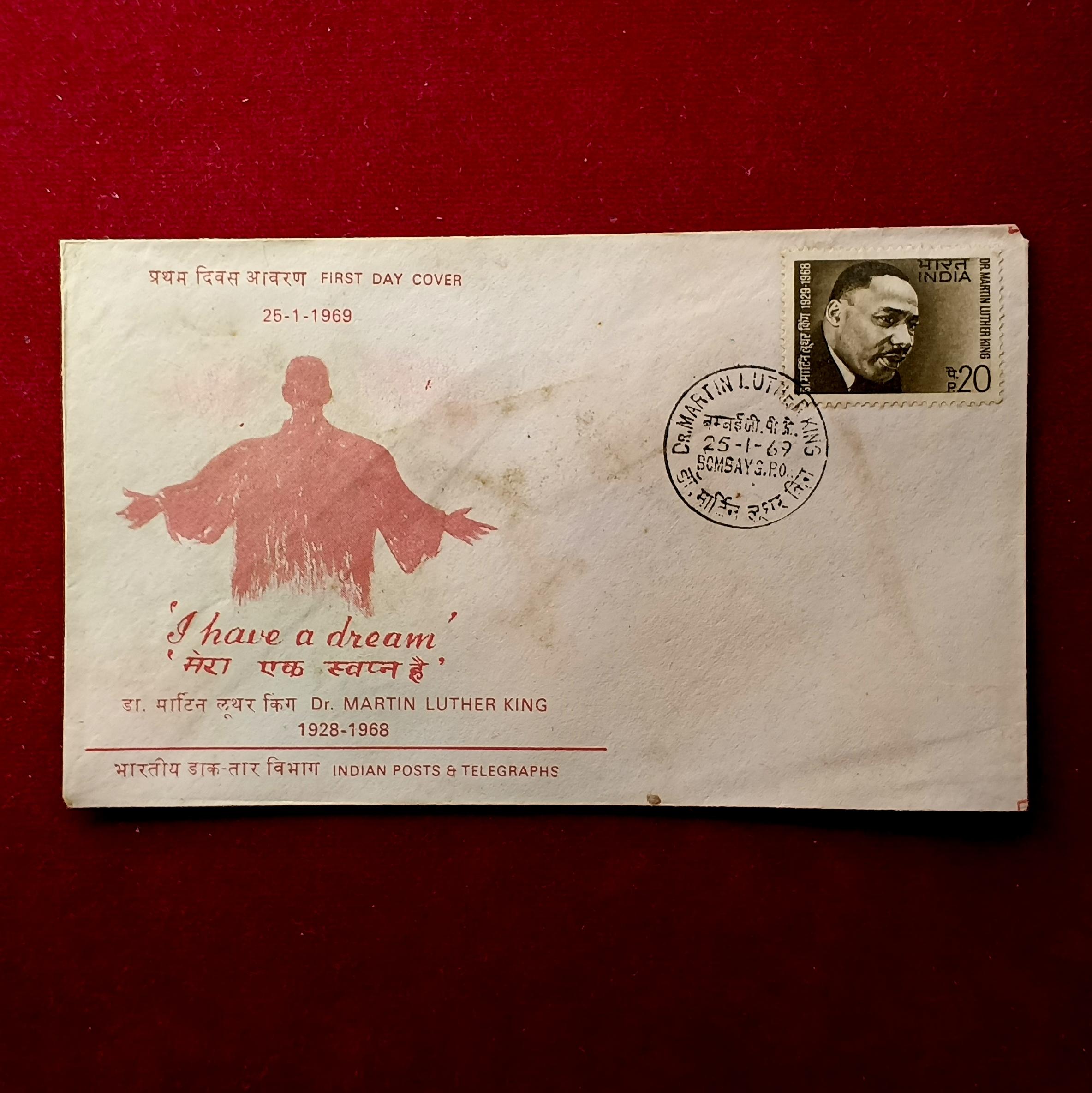FDC - Dr Martin Luther King 1969 (Bombay)
