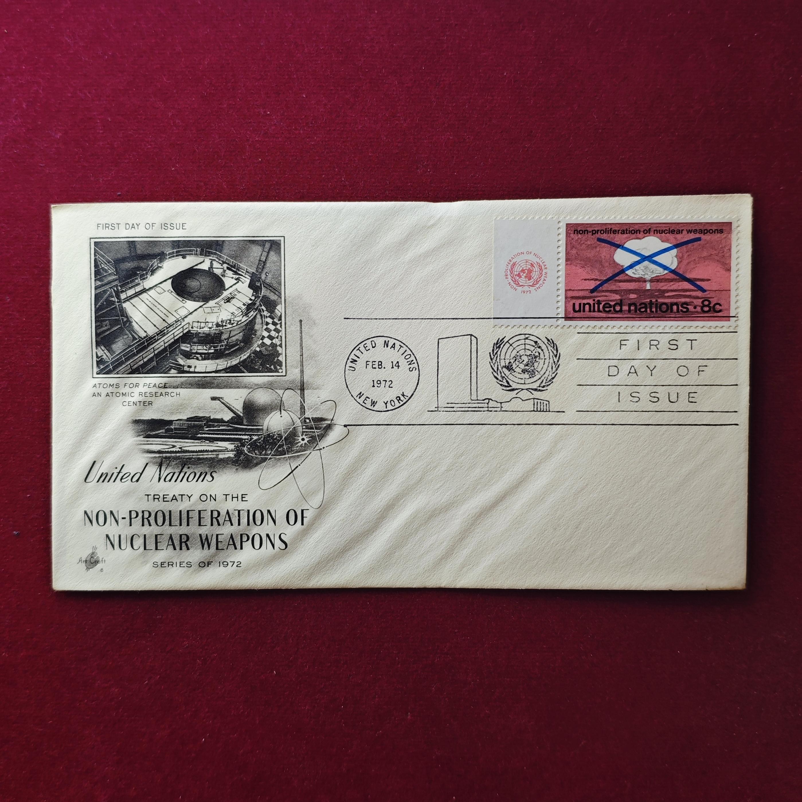 FDC :- United Nations Treaty on the Non-Proliferation of Nuclear Weapons (NPT) 1972 (New York)