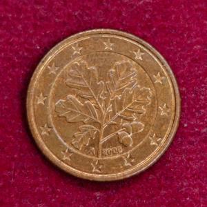 Federal Republic of Germany 1 Euro Cent 2008 Coin