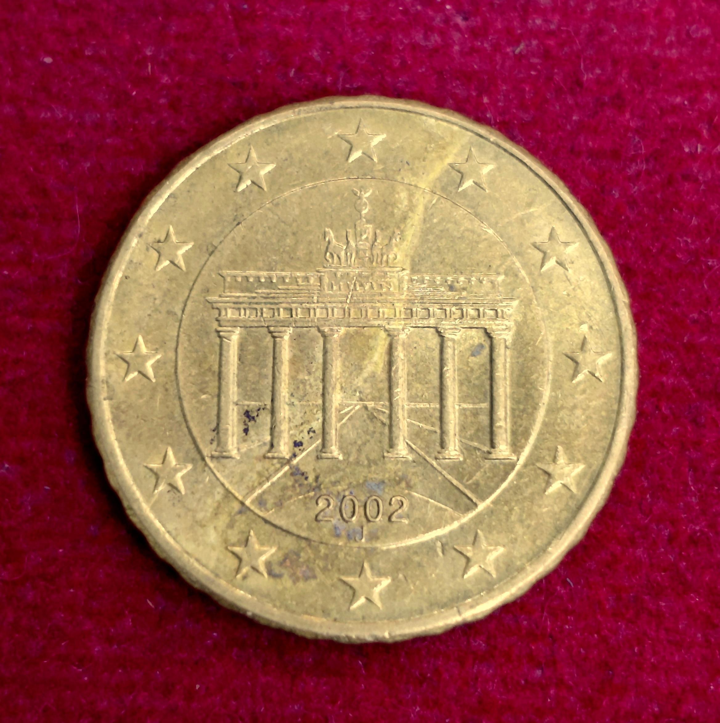 Federal Republic of Germany 10 Euro Cent 1st map 2002 Coin
