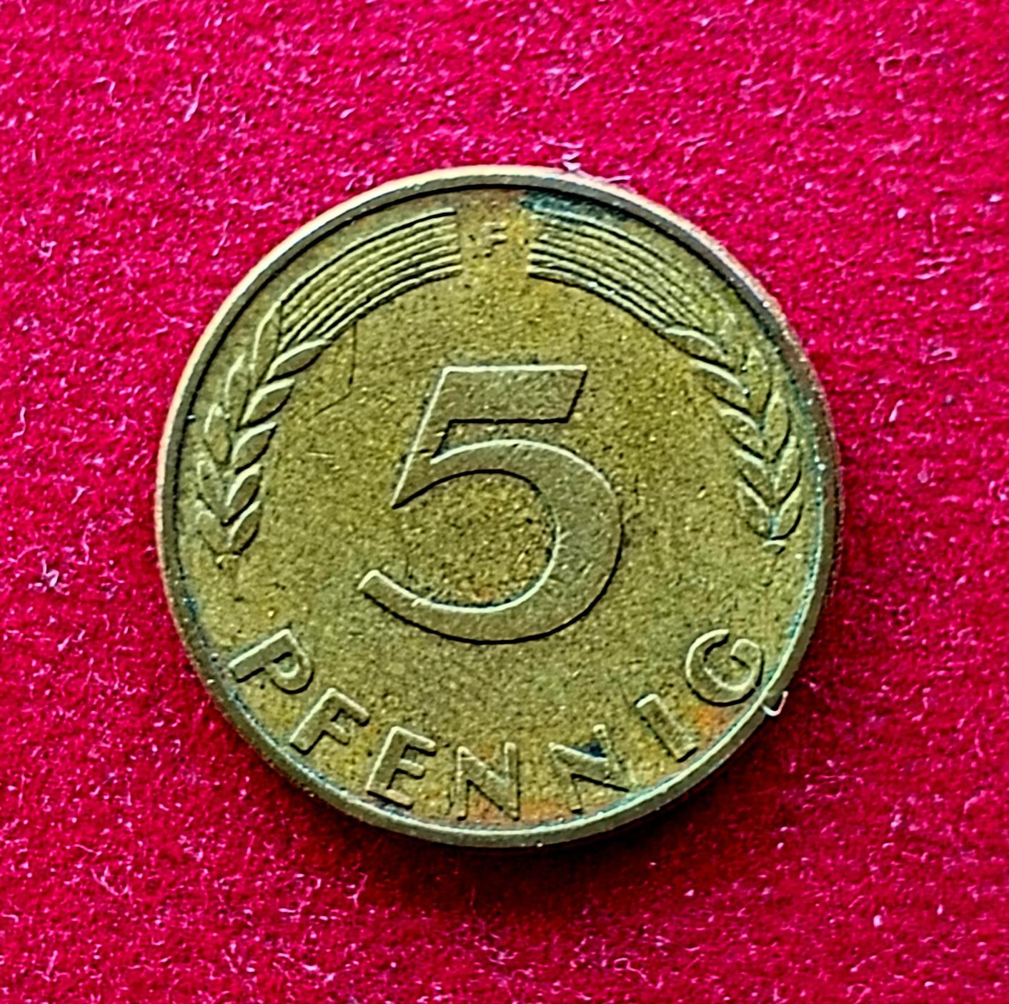 Federal Republic of Germany 5 Pfennig 1950 Coin