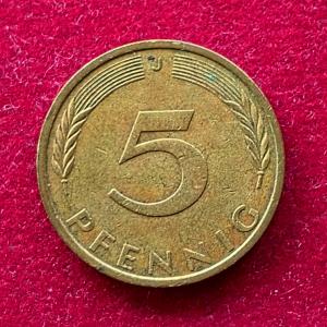 Federal Republic of Germany 5 Pfennig 1972 Coin