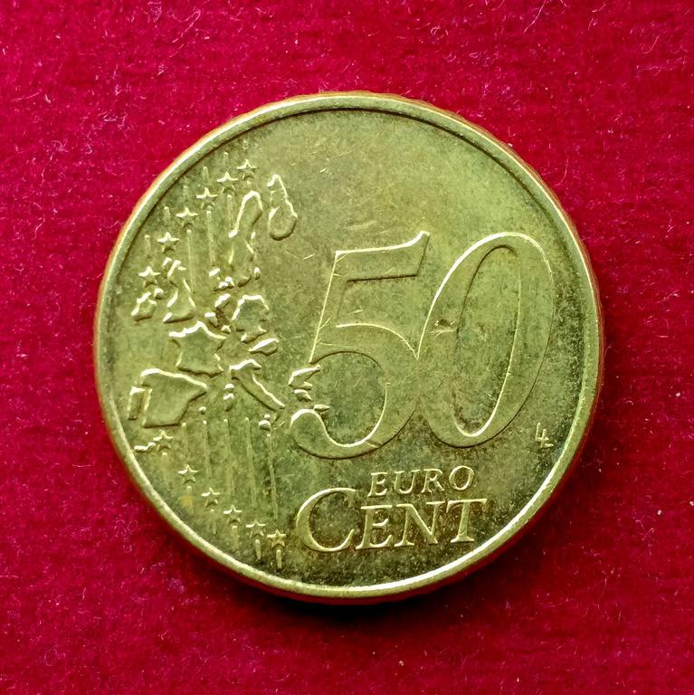 Federal Republic of Germany 50 Euro Cent 1st map 2002 Coin