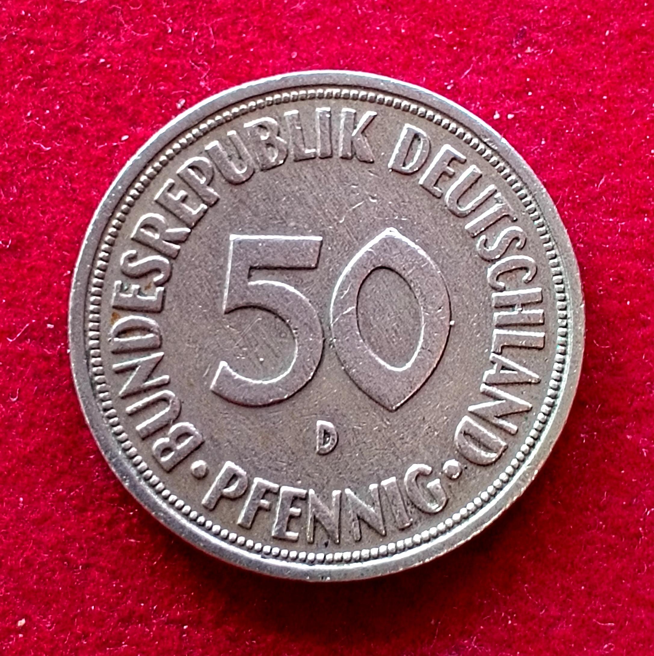 Federal Republic of Germany 50 Pfennig 1950 Coin