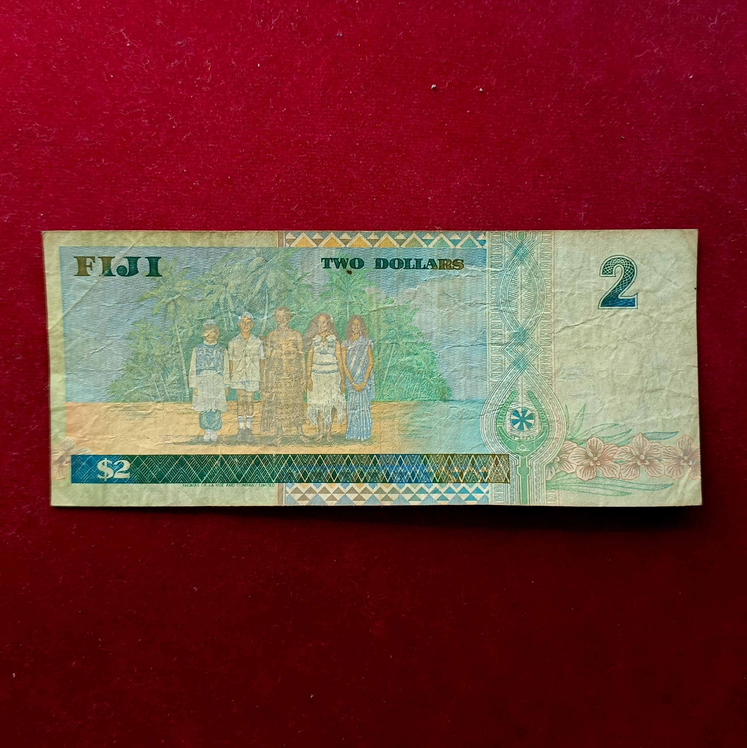 Fiji 2 Dollars – Elizabeth II 1996 Banknote
