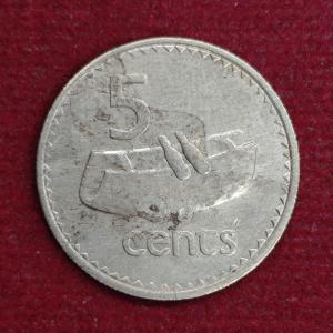 Fiji 5 Cents - Elizabeth II 1969 Coin