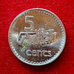 Fiji 5 Cents - Elizabeth II 1992 Coin