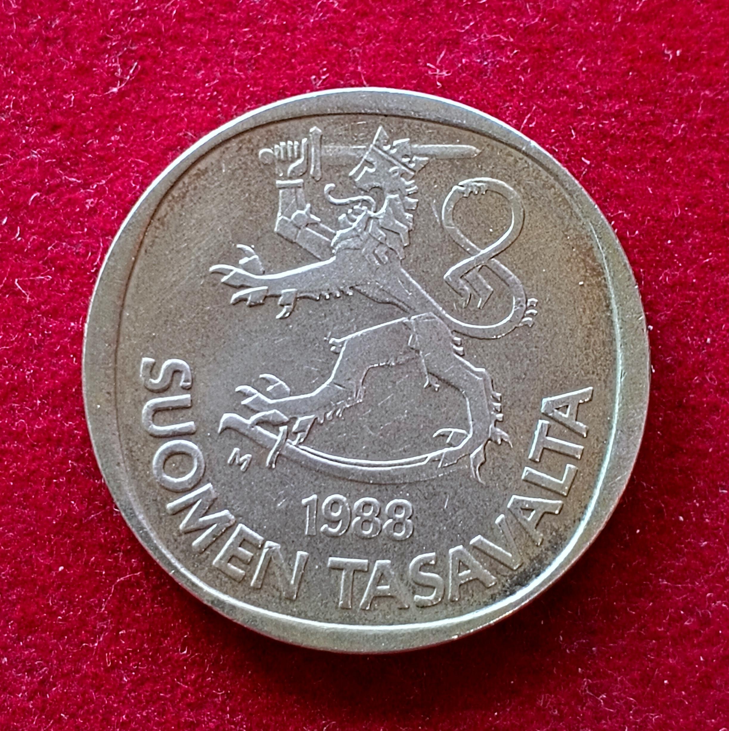 Finland 1 Markka 1988 Coin