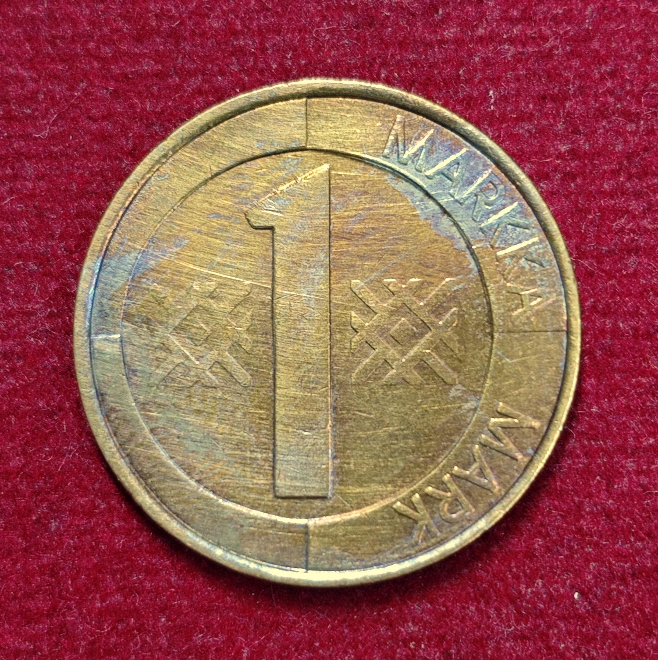 Finland 1 Markka 1993 Coin