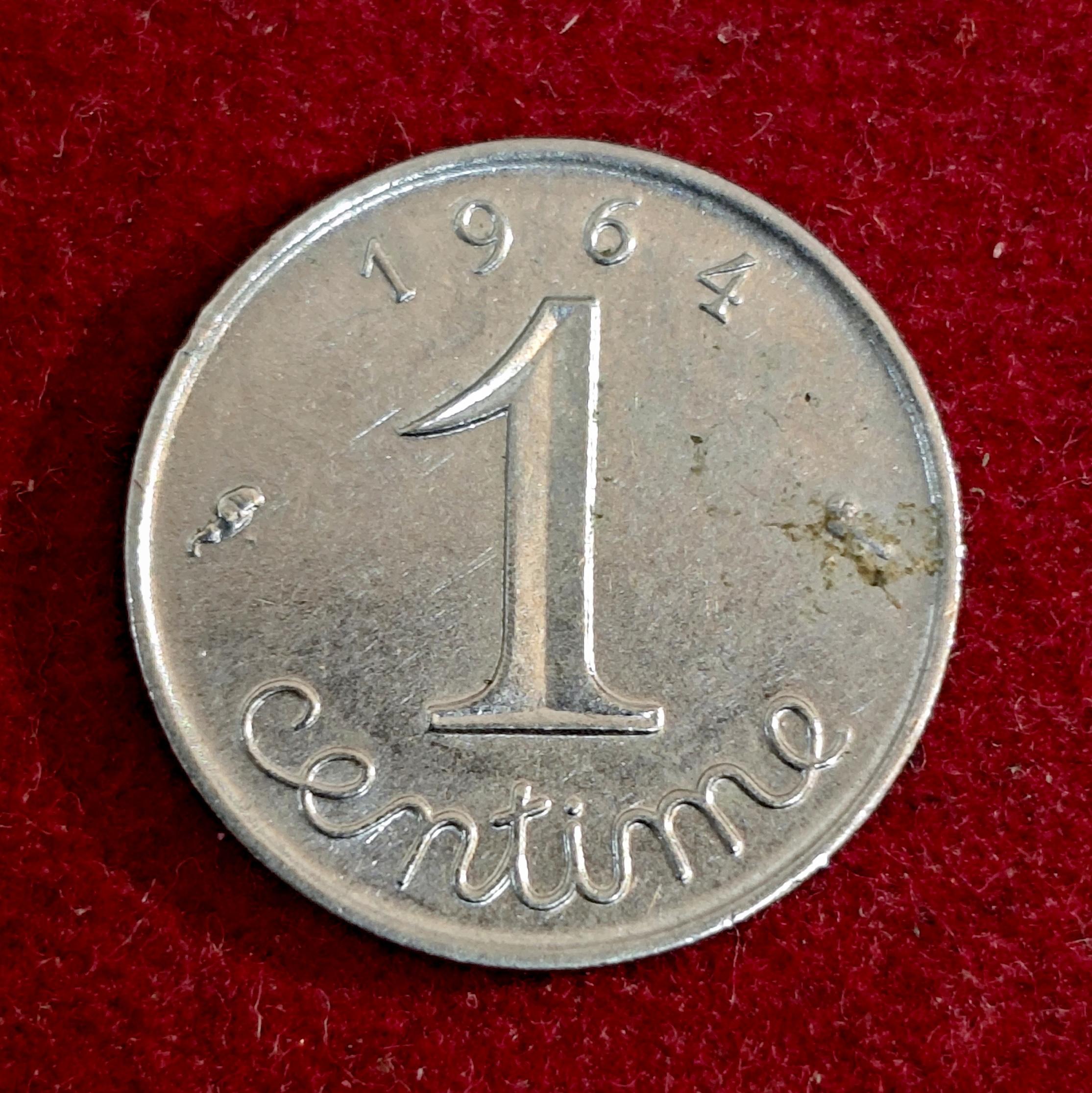 France 1 Centime 5th republic 1964 Coin