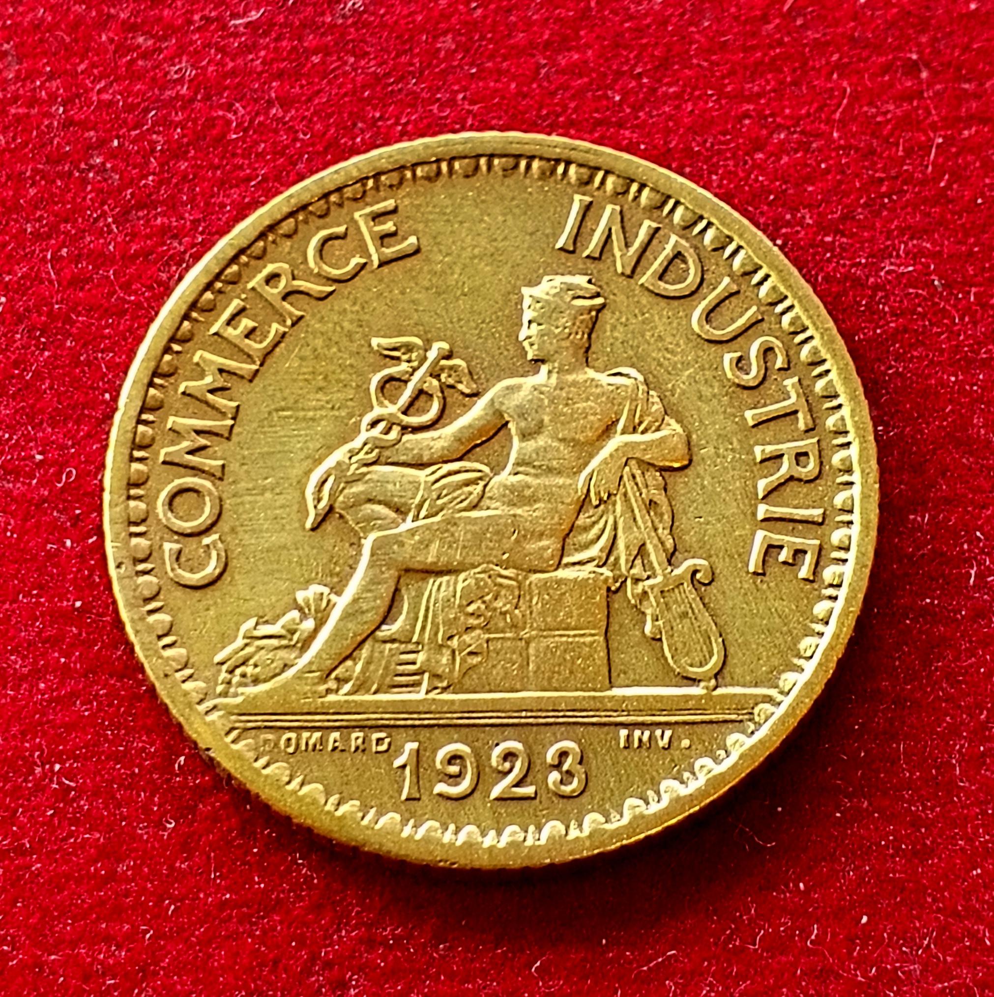 France 1 Franc Chambers of Commerce 1923 Coin