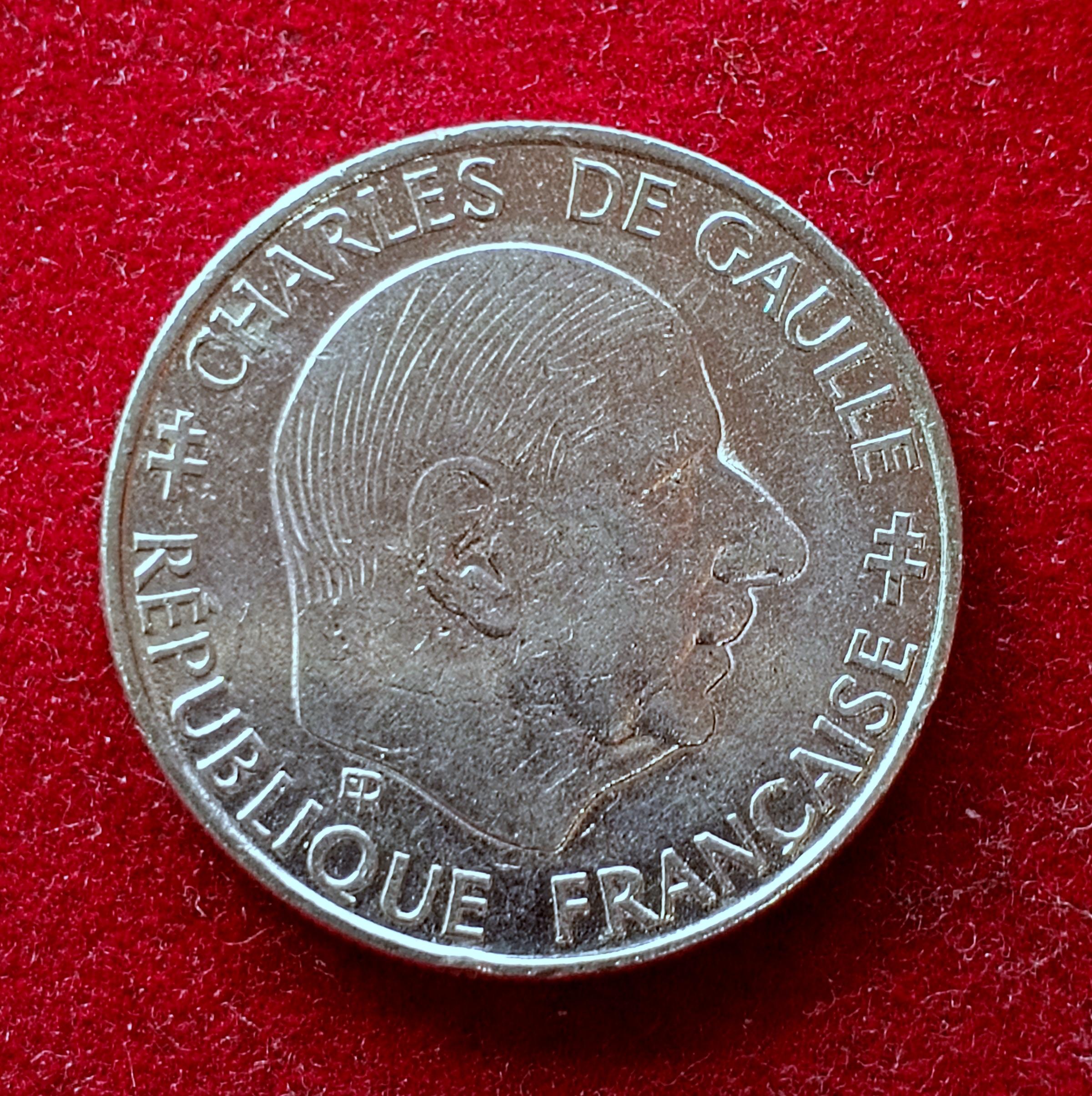 France 1 Franc Charles de Gaulle 1988 Coin