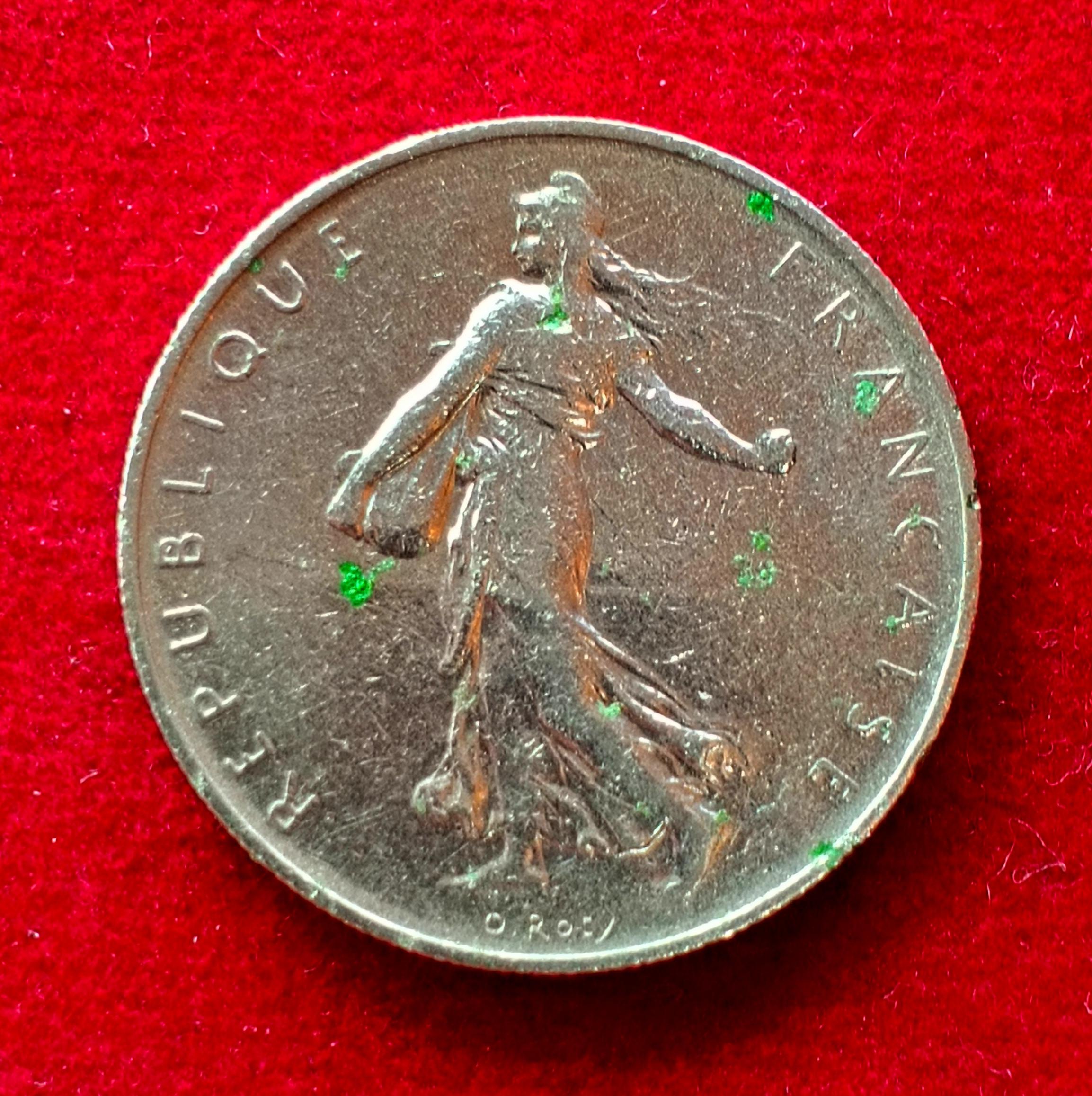 France 1 Franc Signature O. Roty 1960 Coin