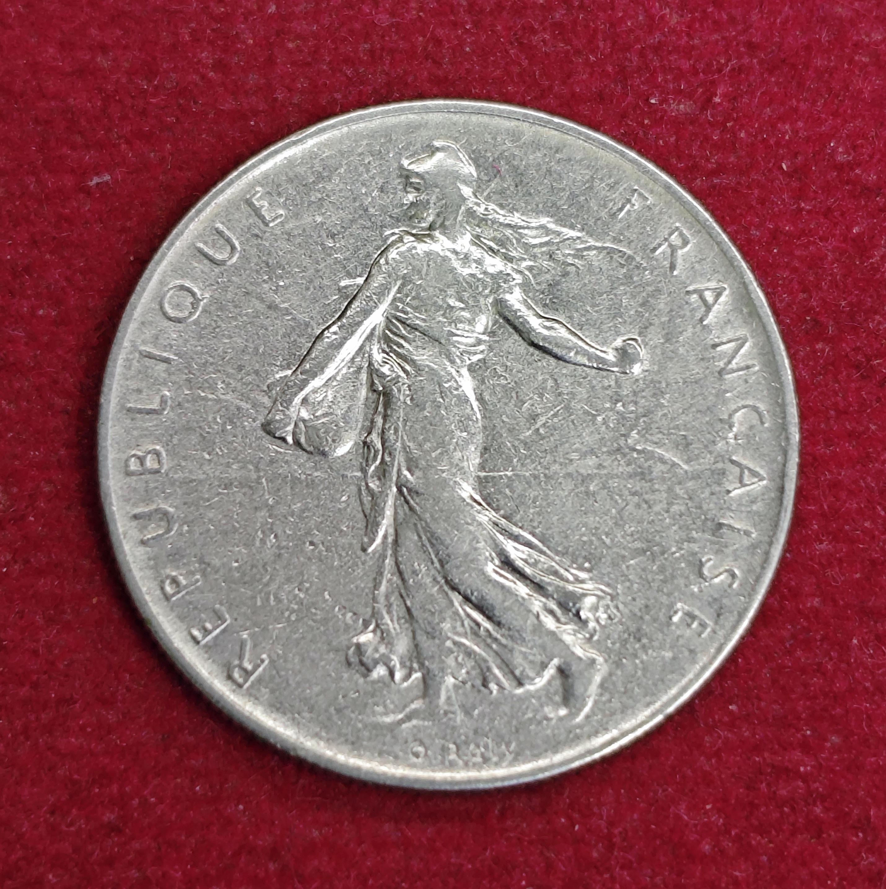 France 1 Franc Signature O. Roty 1964 Coin