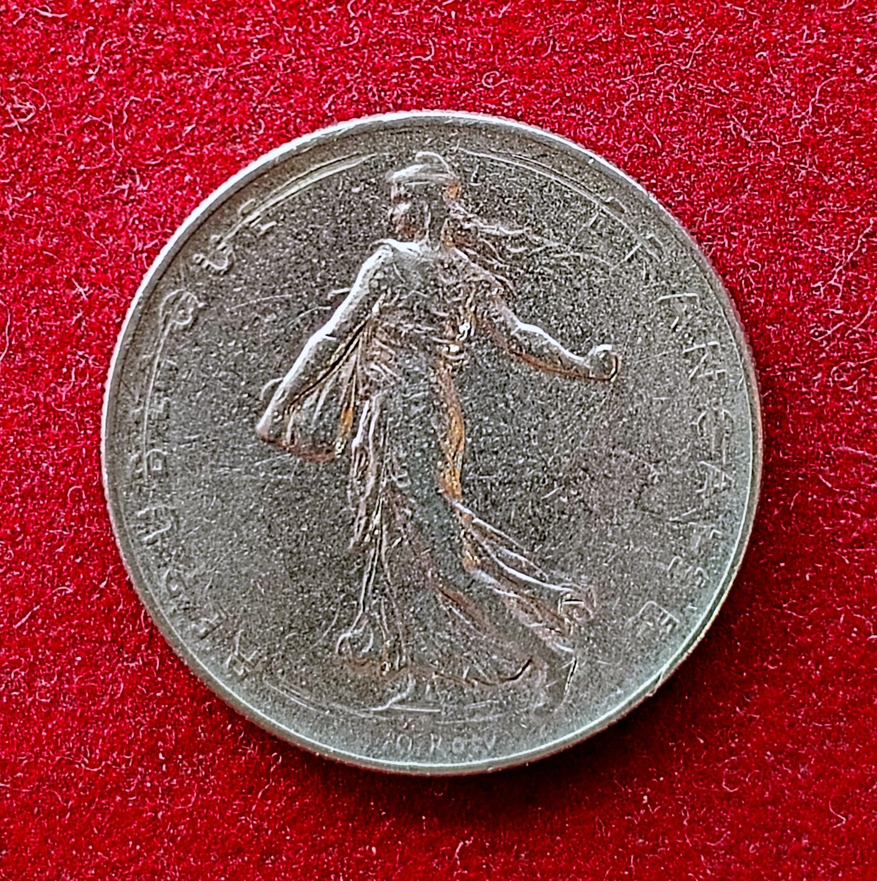 France 1 Franc Signature O. Roty 1964 Coin