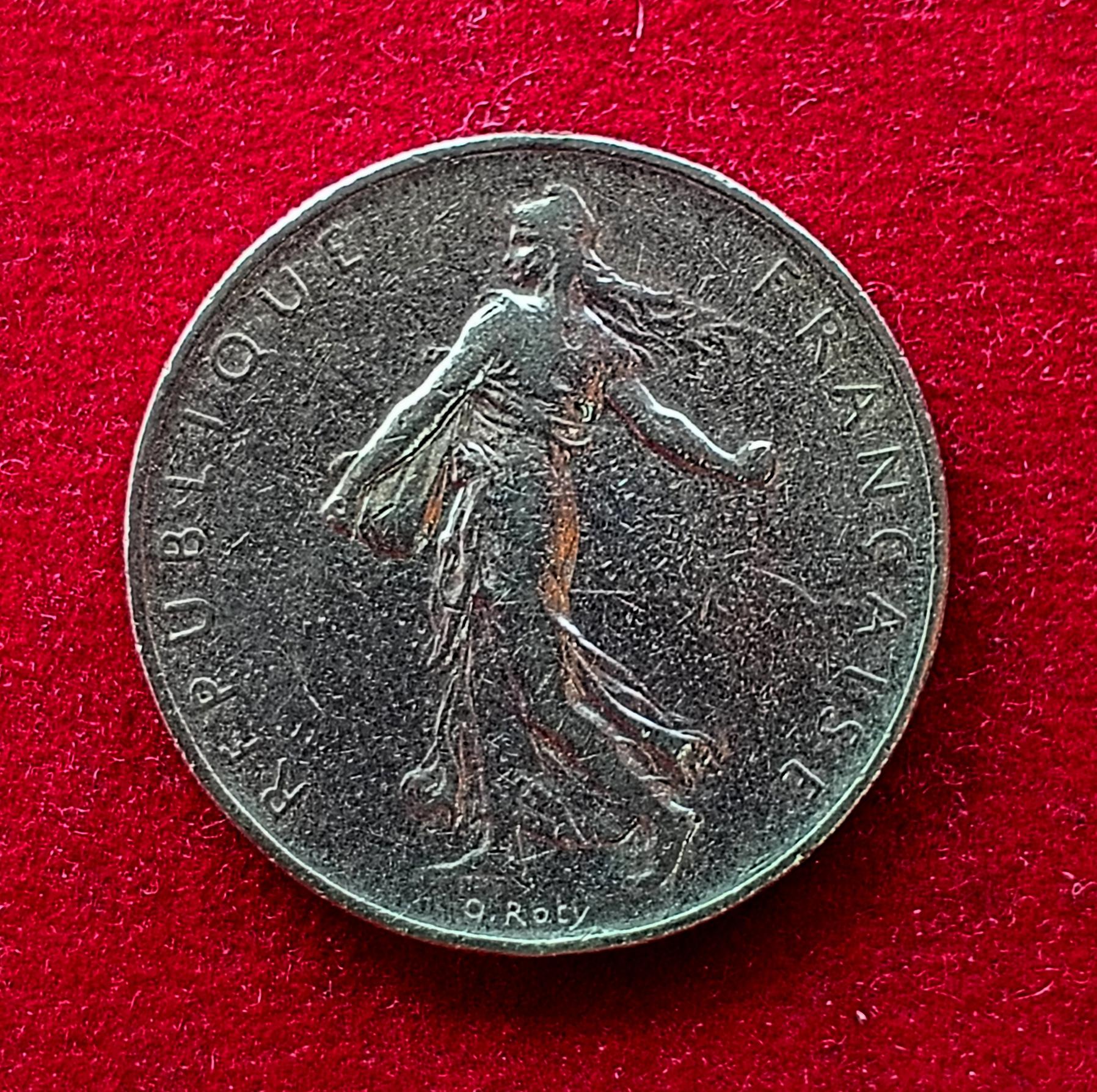 France 1 Franc Signature O. Roty 1969 Coin