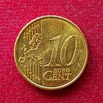France 10 Euro Cents 2nd map 2007 Coin