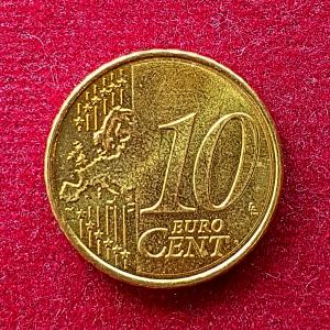 France 10 Euro Cents 2nd map 2007 Coin