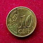 France 10 Euro Cents 2nd map 2007 Coin