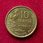 France 10 Francs 1951 Coin