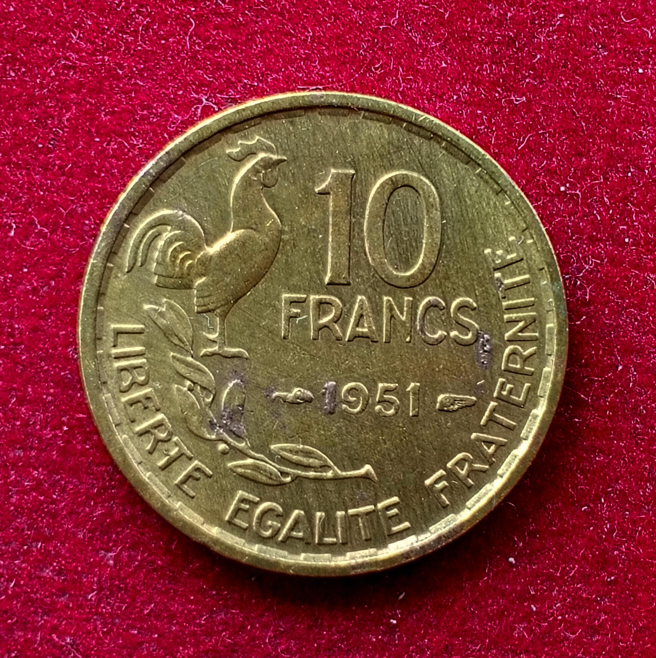 France 10 Francs 1951 Coin