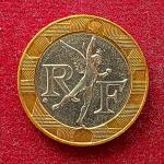 France 10 Francs 1991 Coin