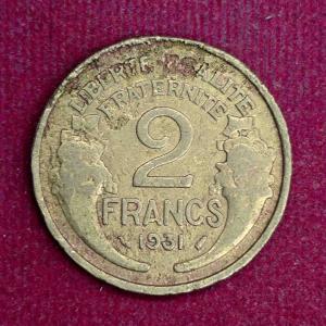 France 2 Francs 1931 Coin