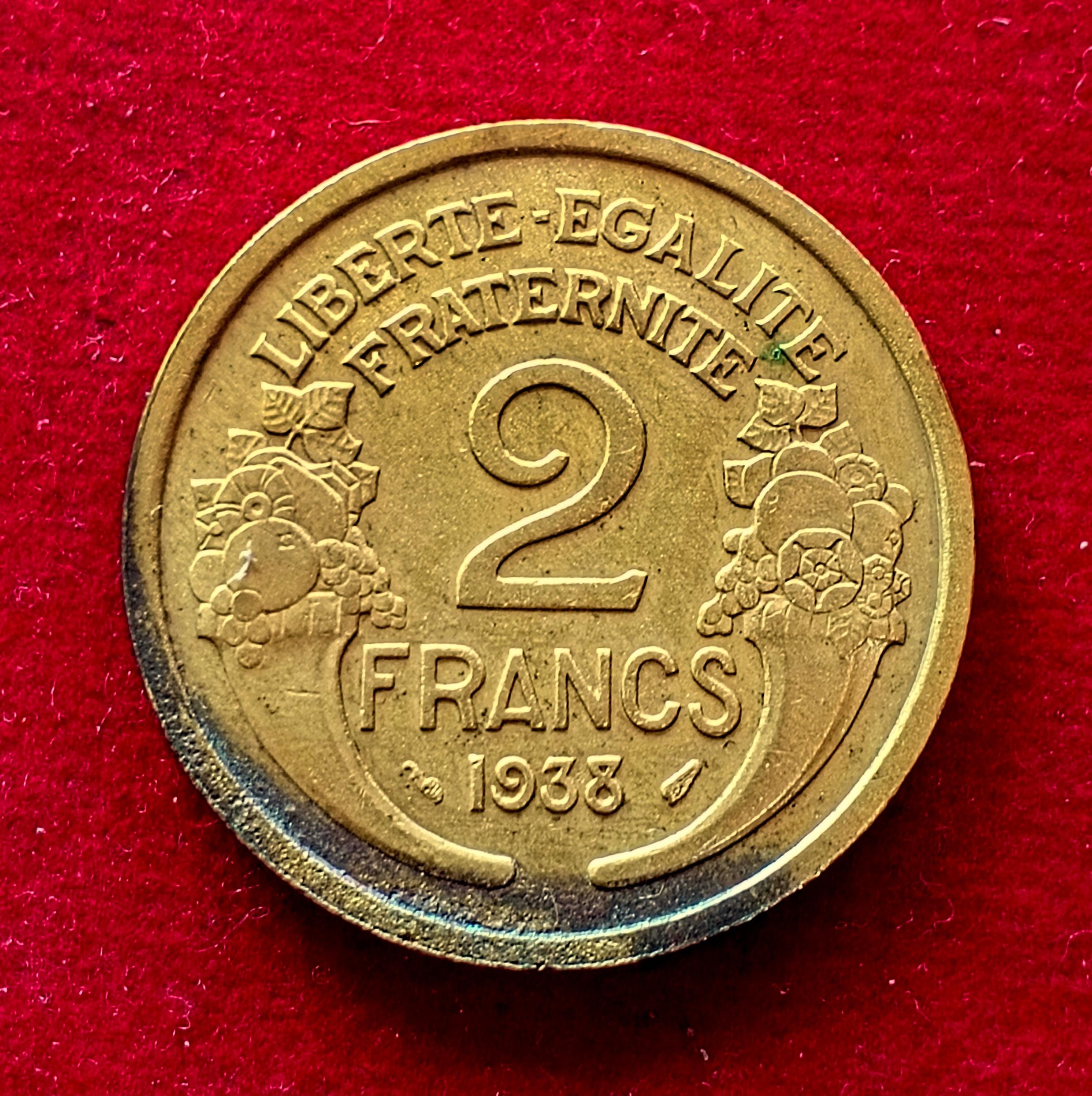 France 2 Francs 1938 Coin
