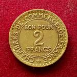 France 2 Francs Chambers of Commerce 1924 Coin