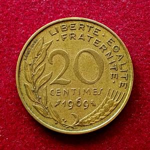 France 20 Centimes 1969 Coin