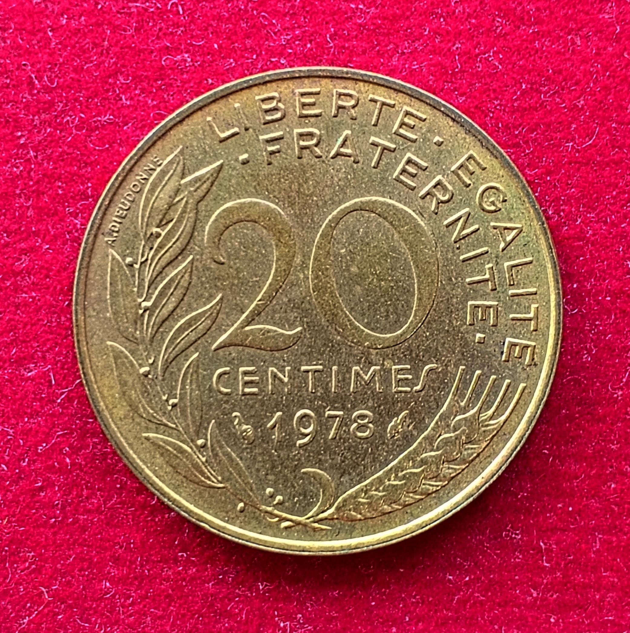 France 20 Centimes 1978 Coin