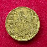 France 20 Euro Cent 1st map 1999 Coin