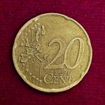 France 20 Euro Cent 1st map 2001 Coin