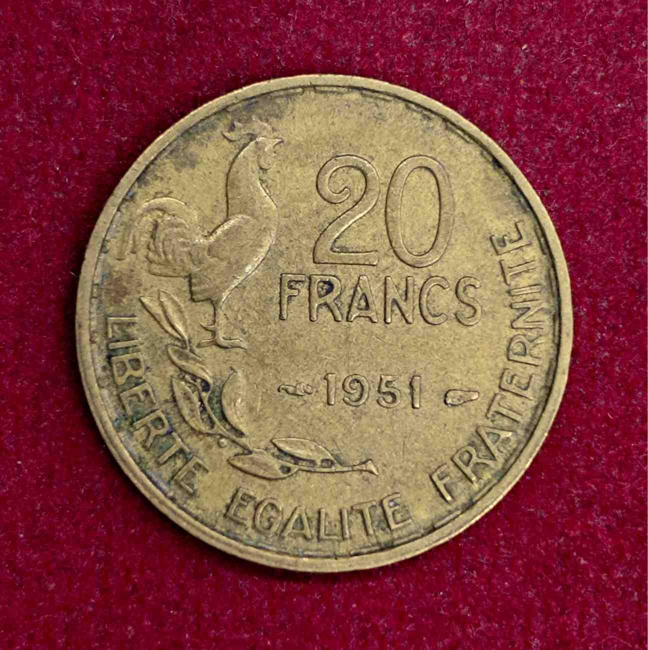 France 20 Francs 1951 Coin