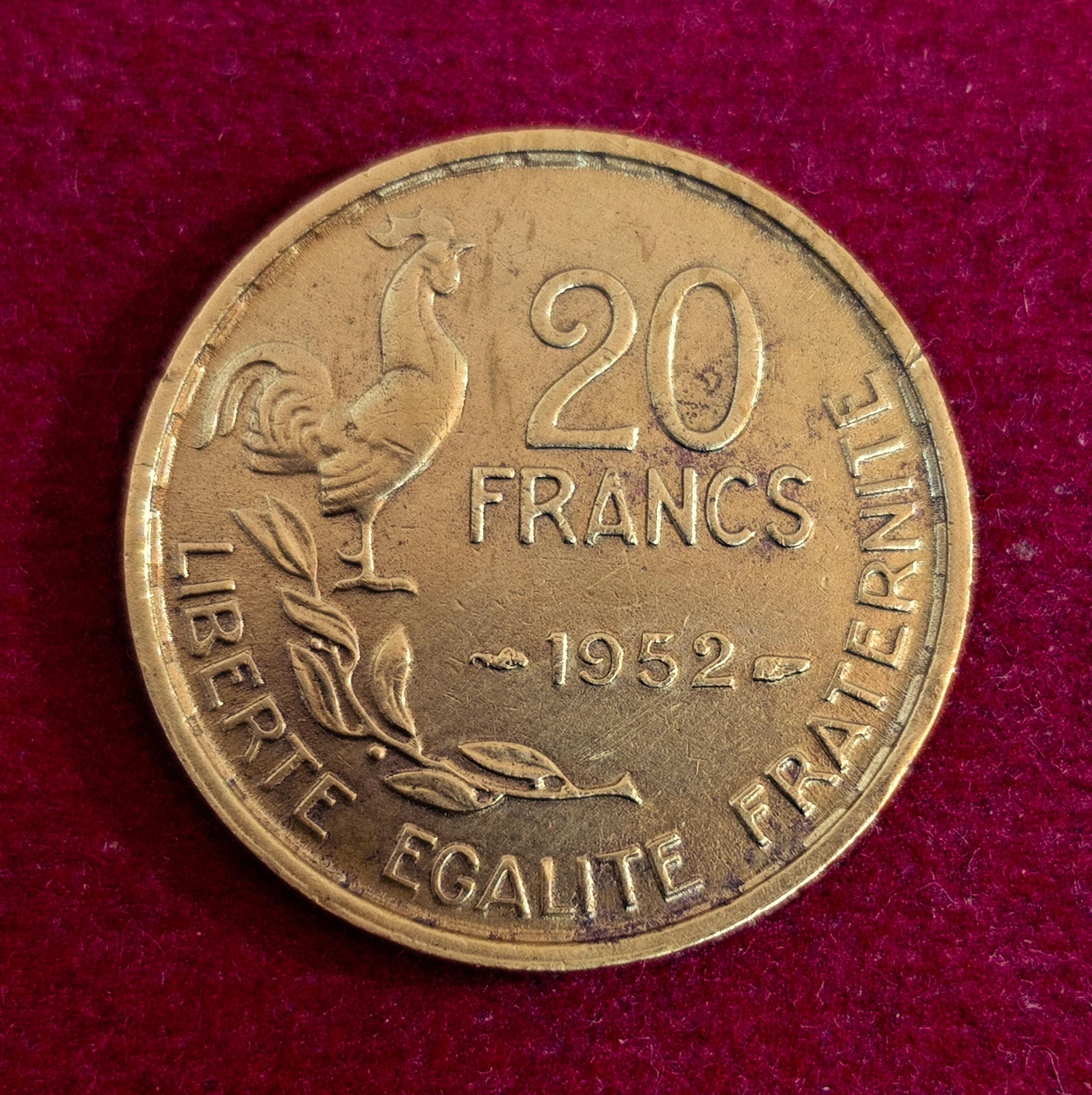 France 20 Francs 1952 Coin