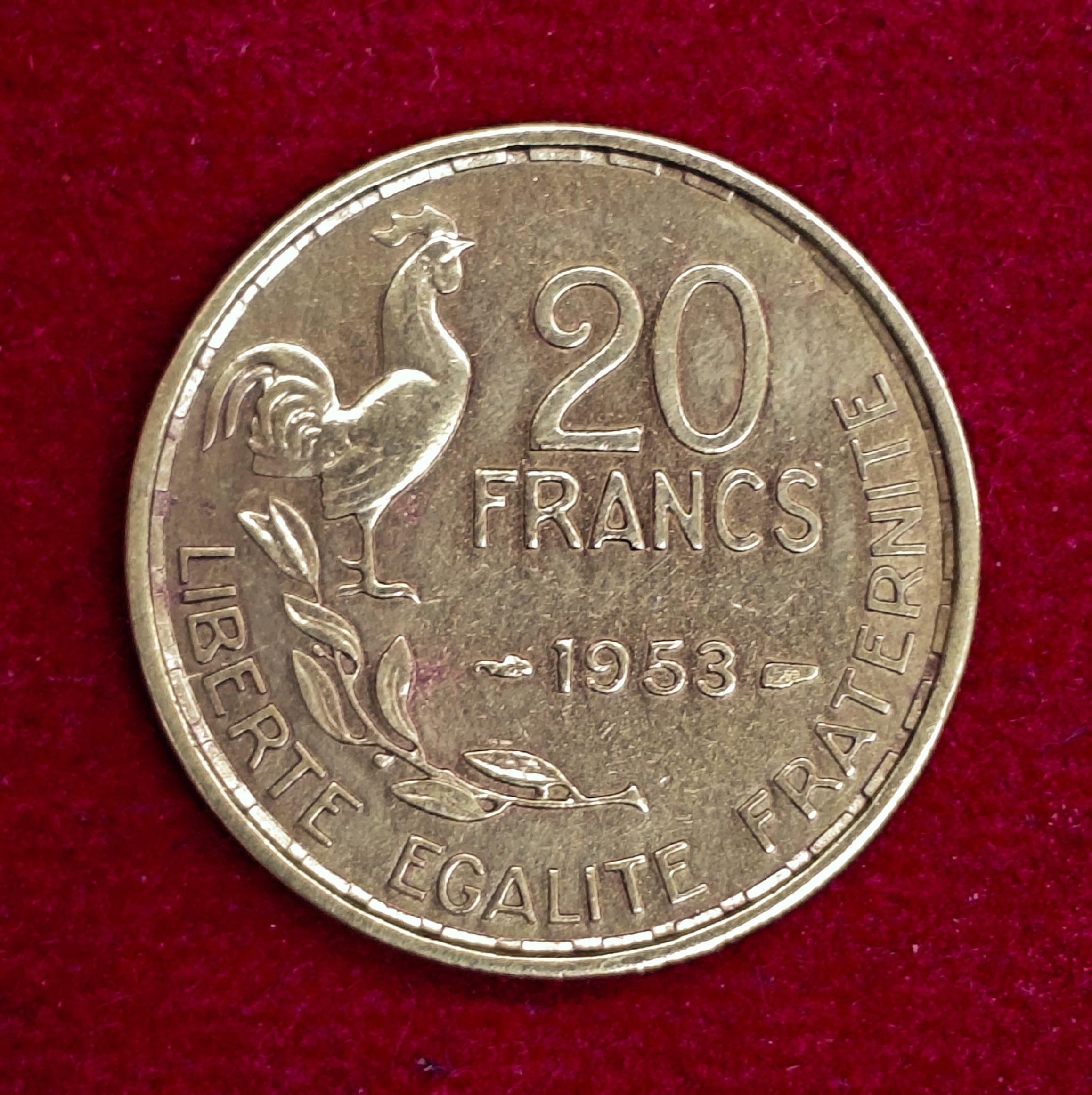 France 20 Francs 1953 Coin