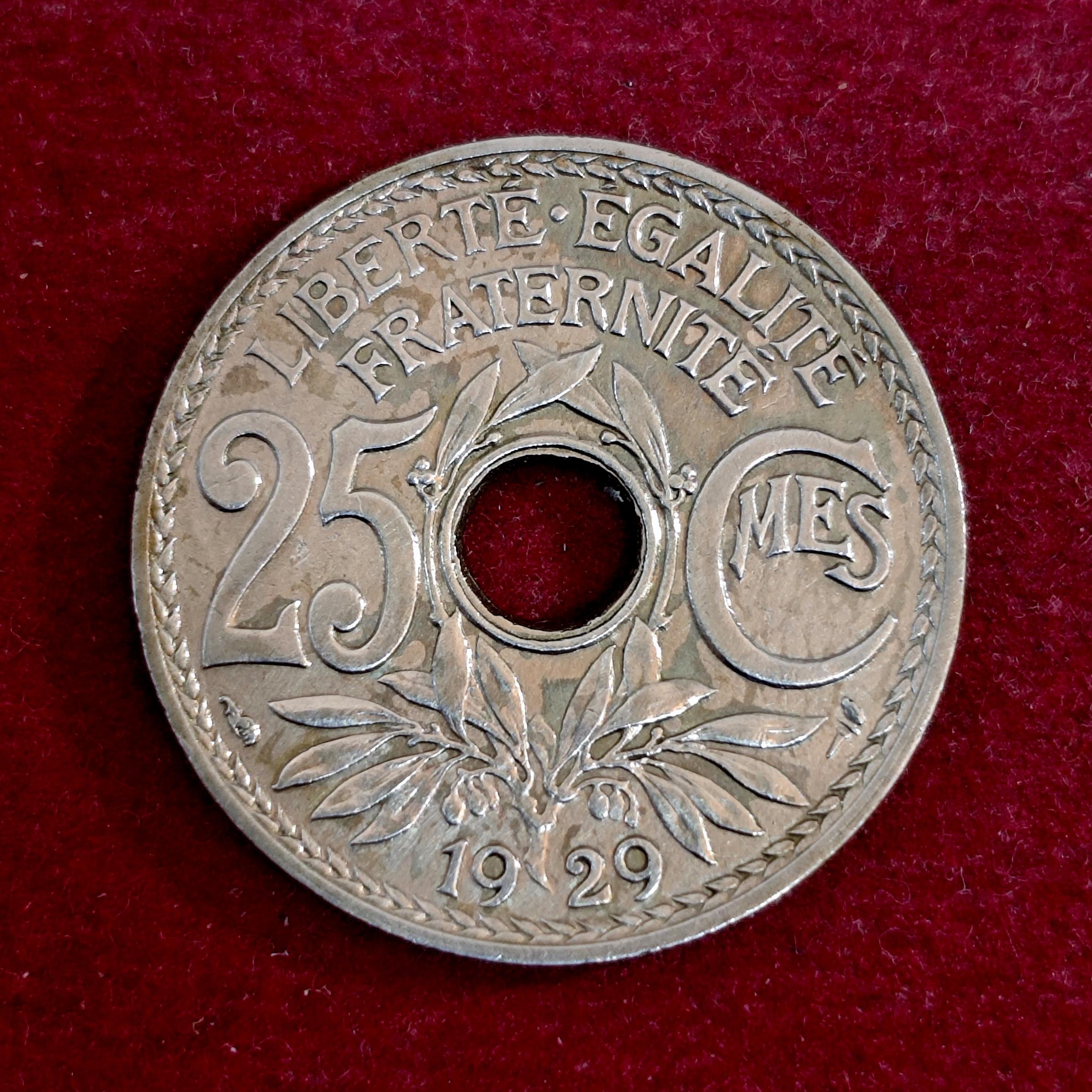 France 25 Centimes 1929 Coin