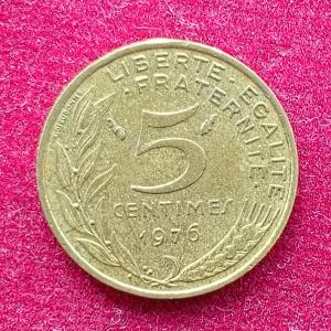 France 5 Centimes 1976 Coin