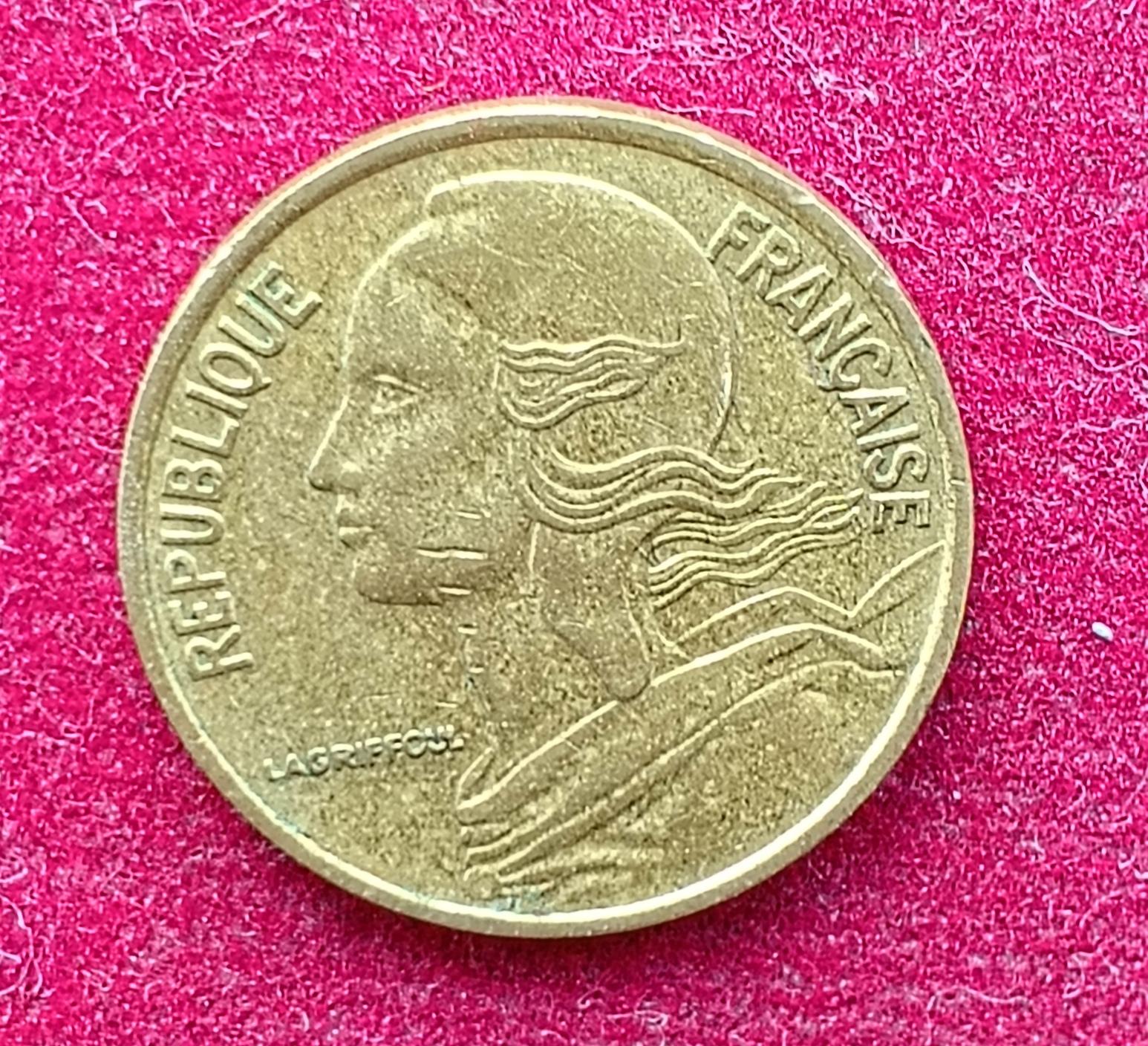 France 5 Centimes 1976 Coin